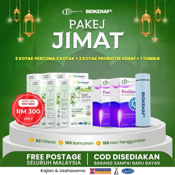 Paket  Jimat (3 Kotak Biokenaf PERCUMA 6)